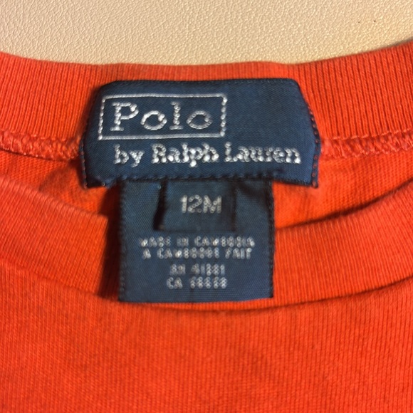 Polo by Ralph Lauren Kids Bright Orange Tee - Picture 4 of 4